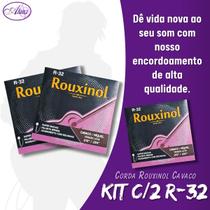 Kit 2 Encordoamento R32 Cavaco Especial C/Bolinha Tensão Leve