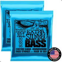 Kit 2 Encordoamentos Baixo 4 Cordas 040/095 Ernie Ball Kit 2 Encordoamentos Baixo 4 Cordas 040/095 Ernie Ball