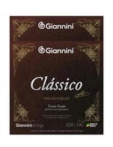 Kit 2 encordoamentos giannini violao genwpa prateado alta 65/35