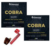 Kit 2 Encordoamentos Viola Caipira Cobre Cobra + Acessórios