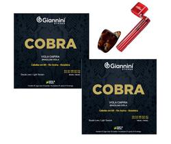 Kit 2 Encordoamentos Viola Níquel Leve Cobra + Acessórios