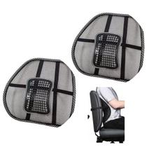 Kit 2 Encosto Apoio Lombar Suporte Postural Para Banco Carro Cadeira