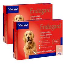Kit 2 Endogard 30kg C/ 6 Comprimidos Para Cães