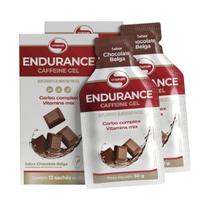 Kit 2 Endurance Caffeine Vitafor 12 Sachês Chocolate Belga