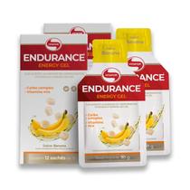 Kit 2 Endurance Energy Gel Vitafor Caixa 12 Sachês Banana