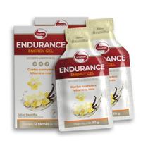 Kit 2 Endurance Energy Gel Vitafor Caixa 12 sachês Baunilha