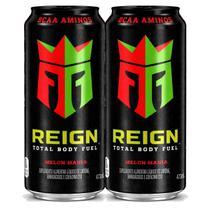 Kit 2 Energético Alta Performance Reign Melon Hdz 473ml