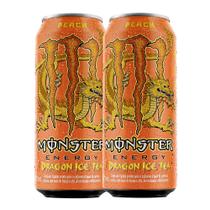 Kit 2 Energético Monster Dragon Ice Tea Peach 473ml Kit 2 Energético Monster Dragon Ice Tea Peach 473ml