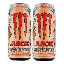 Kit 2 Energético Monster Energy Juice Pacific Punch 473ml