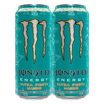 Kit 2 Energético Monster Ultra Fiesta Mango Zero Açúcar 473ml Kit 2 Energético Monster Ultra Fiesta Mango Zero Açúcar 473ml