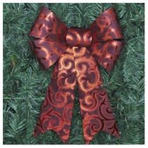 Kit 2 Enfeite Árvore Natal Laço Vermelho Camurça 31 Cm Kit 2 Enfeite Árvore Natal Laço Vermelho Camurça 31 Cm