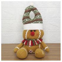 Kit 2 Enfeite De Porta Maçaneta Natal Biscoito Natalino 26cm Kit 2 Enfeite De Porta Maçaneta Natal Biscoito Natalino 26cm