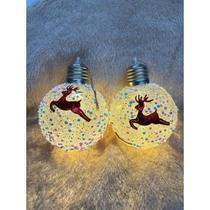 Kit 2 Enfeite para arvore de Natal Decoração de Natal Mini Globo Led Pisca Pisca Enfeite de natal Kit 2 Enfeite para arvore de Natal Decoração de Natal Mini Globo Led Pisca Pisca Enfeite de natal