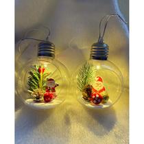 Kit 2 Enfeite para arvore de Natal Decoração de Natal Mini Globo Led Pisca Pisca Enfeite de natal Kit 2 Enfeite para arvore de Natal Decoração de Natal Mini Globo Led Pisca Pisca Enfeite de natal