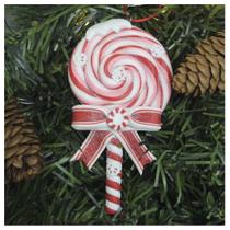 Kit 2 Enfeite Pendente Para Árvore De Natal Doce Pirulito 13cm Kit 2 Enfeite Pendente Para Árvore De Natal Doce Pirulito 13cm