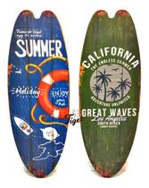 Kit 2 Enfeite Prancha Surf Califórnia Decoração Praia Verão - Tiger Gifts