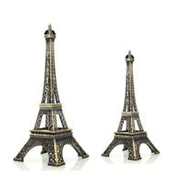 Kit 2 Enfeites Mini Torre Eiffel Em Metal Paris Decoração