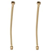 Kit 2 Engate Mangueira Flexível Dourado Trançado Inox 60cm Kit 2 Engate Mangueira Flexível Dourado Trançado Inox 60cm