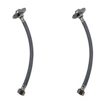 Kit 2 Engate Mangueira Flexível Trançado 30cm Alta Pressão