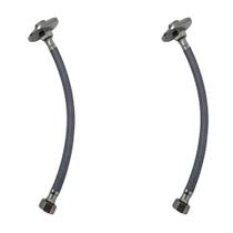 Kit 2 Engate Mangueira Flexível Trançado 60Cm Alta Pressão