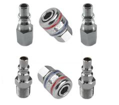 Kit 2 Engate Rápido Fêmea 2 Pinos Macho 2 Pinos Fêmea