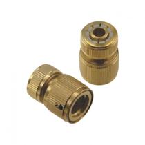 Kit 2 Engate Rápido Latão com Válvula Retentora 1/2"