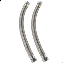 Kit 2 Engates Flexíveis Inox 3quartos 50cm Para Água Gás Syllent Kit 2 Engates Flexíveis Inox 3quartos 50cm Para Água Gás Syllent