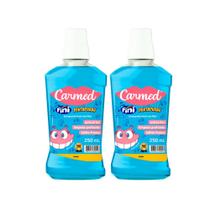 Kit 2 Enxaguante Bucal Carmed Fini Dentadura com Flúor Zero Álcool 250ml