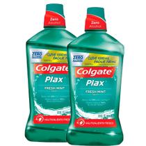 Kit 2 Enxaguante Bucal Colgate Plax Fresh Mint Leve 1l Pague 700ml