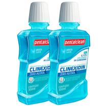 Kit 2 Enxaguante Bucal Digluconato de Clorexidina 0,12% Sem Alcool Degermante Clinexidin 300ml Dentalclean