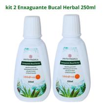 KIT 2 Enxaguante Bucal Herbal com óleo de Copaíba 250ml vegano - Phytoterápica