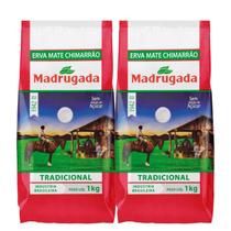 Kit 2 Erva-mate Chimarrão Madrugada Tradicional 1kg Sem Glúten