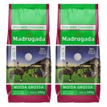 Kit 2 Erva Mate Moída Grossa Madrugada 500g Gaúcho Chimarrão