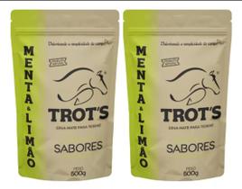 Kit 2 erva mate terere premium trots sabor menta & limão - kit trots