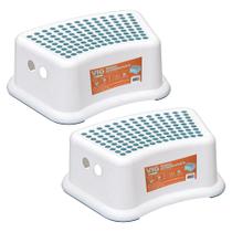 Kit 2 Escadinha Banquinho Infantil Banheiro Antiderrapante