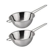 Kit 2 Escorredor de Massas com Cabo de Inox 18cm Em Casa Tem