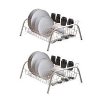 Kit 2 Escorredores de Louças Cama Isabela com Porta Copos Branco