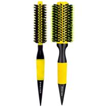 Kit 2 Escova Cabelo Marco Boni Profissional Térmica Em Cerâmica Premium Com Cerdas Duplas De Javali