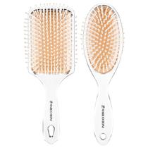 Kit 2 Escova De Cabelo Marco Boni Diamond Luxuosa Oval + Raquete Desembaraçante Uso Diário