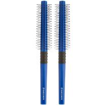 Kit 2 Escova De Cabelo Marco Boni Leve Cilíndrica Com Cerdas em V Duplas Profissional Uso Diário