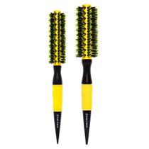 Kit 2 Escova De Cabelo Profissional Marco Boni Térmica Em Cerâmica Com Cerdas Duplas De Javali