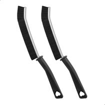 Kit 2 Escova De Limpeza Multiuso Limpa Cantos Trilhos Janelas Frestas Azulejo 23x2,5cm