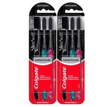 Kit 2 Escova Dental Colgate Slim Soft Black Macia Cores Sortidas 3 Unidades Kit 2 Escova Dental Colgate Slim Soft Black Macia Cores Sortidas 3 Unidades