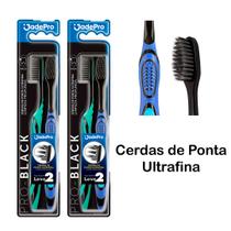 kit 2 Escova Dental Jadefrog Pro Black Macia - Com 2 Unidades blister kit 2 Escova Dental Jadefrog Pro Black Macia - Com 2 Unidades blister