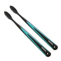 Kit 2 Escova Dental Macia Nanotech Black Cerda Silicone Klin Kit 2 Escova Dental Macia Nanotech Black Cerda Silicone Klin