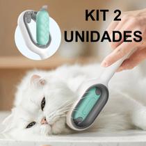 Kit 2 Escova para Gatos Removedor De Pelos Para Cães Escova Gatos Pet Aparador /Pente Removedor De Pelos Para Cães