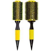 Kit 2 Escova Térmica Em Cerâmica Marco Boni Cabelo Salão Premium Com Cerdas Duplas De Javali G GG
