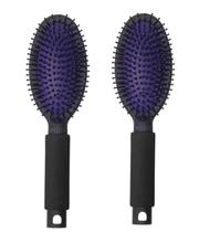 Kit 2 Escovas De Cabelo Belliz Black Ion Oval - 770