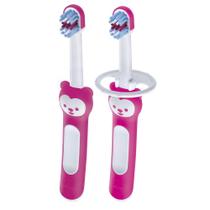 Kit 2 Escovas de Dente Infantil MAM Baby's Brush - 6+ M