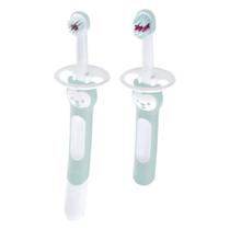 Kit 2 Escovas De Dente Infantil Mam Learn To Brush 5m+ Azul Kit 2 Escovas De Dente Infantil Mam Learn To Brush 5m+ Azul
